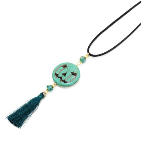 Collier Halloween Vert - El Khomssa Bijoux & Accessoires Traditionnels